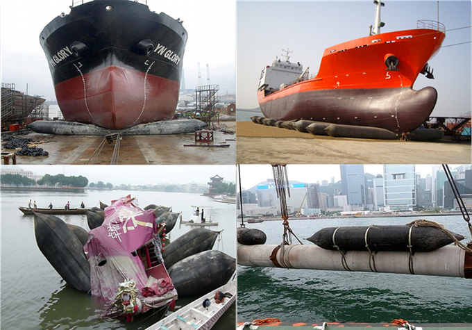 Le chantier naval Marine Airbag gonflable ISO14409 de cale de chantier de construction navale a approuvé 0