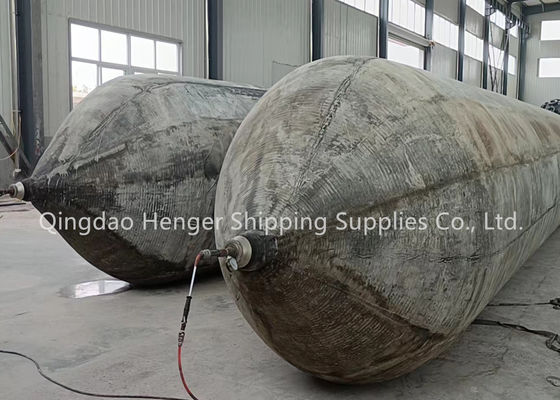 Qualité Marine Rubber Airbag with Anti Static Discharge Valve for Flammable Cargo Areas, 0.8-3 M Diameter and 4-25 M Length usine