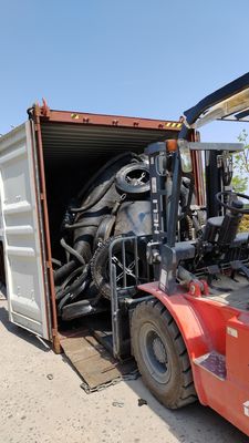 Qualité amortisseurs pneumatiques de flottement 50Kpa de 3300x6500mm Yokohama avec le filet à chaînes de pneu usine