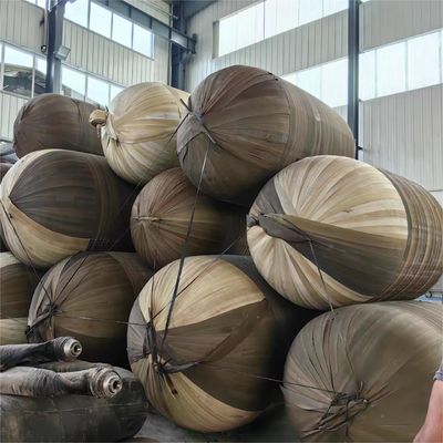 Qualité Fender en caoutchouc pneumatique noir de 2000x4000 mm avec chaîne et filet de pneus 50kpa pour bateau usine