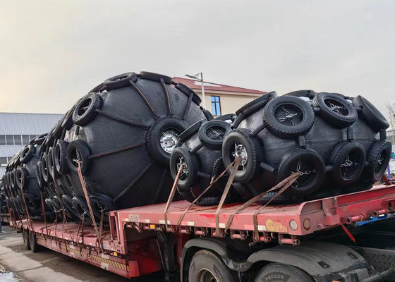 Qualité L'amortisseur en caoutchouc pneumatique Marine Ball With Chain And de Yokohama STS DST fatigue le filet usine