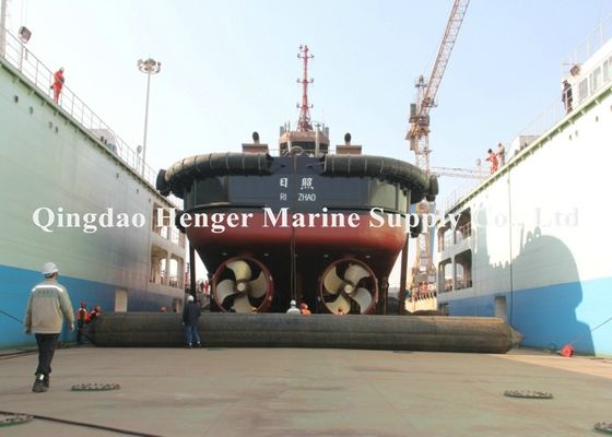 Qualité Rouleaux de levage lourds gonflables Marine Rubber Airbags Ship Launching 1.5m x 9m 8 couches usine