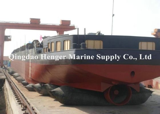 Qualité Rouleaux de levage lourds gonflables Marine Rubber Airbags Ship Launching 1.5m x 9m 8 couches usine