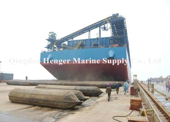 Qualité Rouleaux de levage lourds gonflables Marine Rubber Airbags Ship Launching 1.5m x 9m 8 couches usine