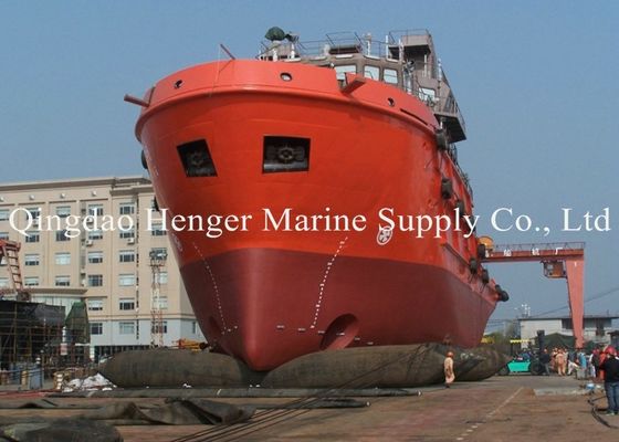 Qualité ISO 14409 Certified Marine Rubber Airbag with 80kpa Working Pressure and Natural Rubber Material usine