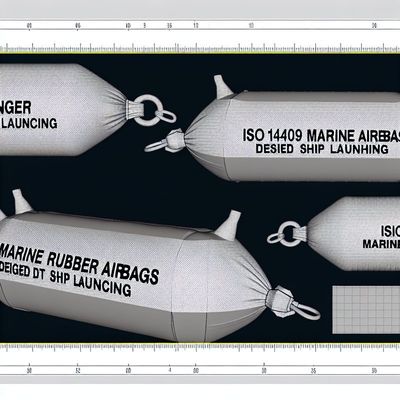 Qualité Henger Airbags en caoutchouc pour navires ISO14409 pour le lancement de navires usine