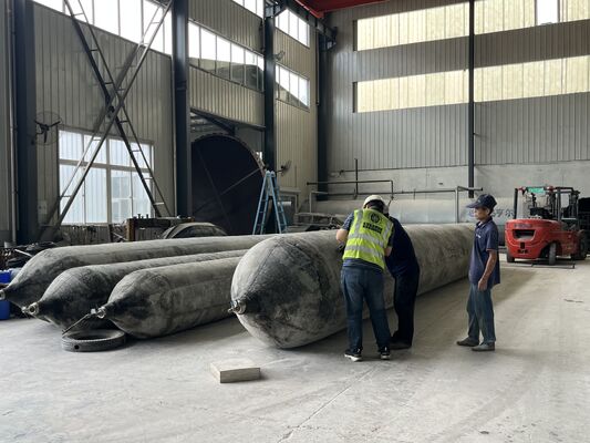 Qualité Anti Corrosion Marine Rubber Airbag for Long Term Saltwater Service with 0.8-3 M Diameter usine