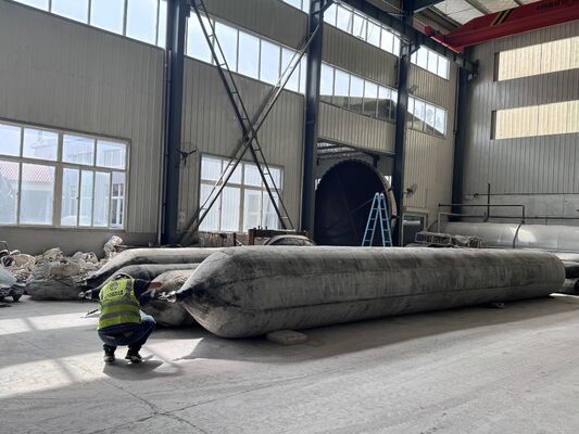 Qualité Anti Corrosion Marine Rubber Airbag for Long Term Saltwater Service with 0.8-3 M Diameter usine
