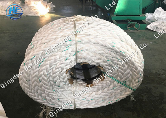 Qualité Corde en nylon tressée roulée d'amarrage de brin du blanc 8 de la corde MTR de haute résistance pour le bateau usine