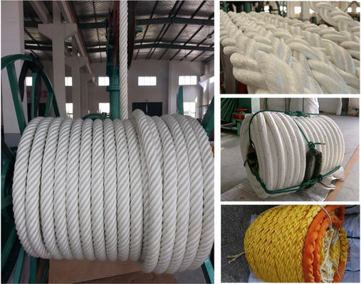 Qualité Polyester de amarrage de haute résistance Marine Rope Water Absorbing usine