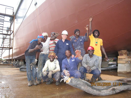 Qualité Caisson soulevant le ballon en caoutchouc gonflable déplaçant Marine Rubber Airbag utilisée usine