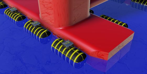 Qualité Airbags de lancement Marine Rubber Airbag gonflable de bateau de basse pression usine