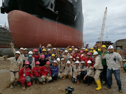 Qualité navire à haute pression de lancement Marine Airbags d'airbags du bateau 18mtr usine