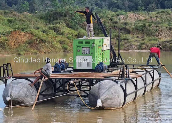 Qualité Boudins pneumatiques en caoutchouc marin pour l'atterrissage et le lancement de bateaux, navires et barges, conçus pour le renflouement maritime et le levage de charges lourdes usine